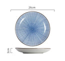 GobekUsa Ceramic Dinner Plate Set - Round Solid Pattern, Made of Ceramic