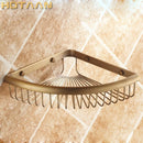 GobekUsa Antique Brass Double Layer Bathroom Shower Shelf