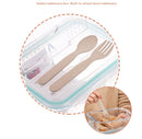 GobekUsa Kids Lunch Box: Korean Style Glass Bento with Compartments, Microwave Safe, Food Storage