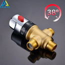 GobekUsa Brass Thermostatic Shower Mixer Valve Cartridge, G1/2 Standard