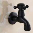 GobekUsa Brass Black Oil Brushed Double Washing Machine Faucet Tap