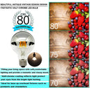 GobekUsa 8W LED Filament Dimmable G45 Silver Mirror Top Bulb E12 Warm White 2700K