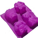 GobekUsa Cartoon Animal Silicone Cake Mould - Creative DIY Owl Squirrel Model Bakeware