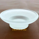 GobekUsa Glass Soap Dish Bathroom Accessory, Matte Finish