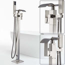 GobekUsa Black Bronze Bathtub Mixer Faucet | Single Handle Waterfall Tub Fixture