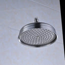 GobekUsa 8" Brass Shower Head: Bathroom Rainfall Replacement for Handshower Faucet