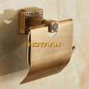 GobekUsa Antiqued Brass Toilet Paper Holder - Classic Bathroom Accessory