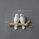 GobekUsa Bird Resin Hanger: Living Room Coat Towel Hat Holder and Kitchen Hook
