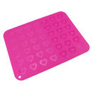 GobekUsa Silicone Heart-Shaped Macaron Baking Mat 42-Cavity Cookie Mold