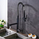 GobekUsa Black Bronze Kitchen Mixer Faucet with 360 Rotation - Single Handle Sink Tap