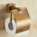 GobekUsa Antiqued Brass Toilet Paper Holder - Classic Bathroom Accessory