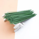 GobekUsa Iron Wire Roses Leaf Artificial Flower Pole Decoration for Wedding Home Craft