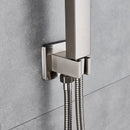 GobekUsa Brushed Nickel Handshower Set with Stainless Steel Hose & Wall Bracket