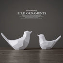 GobekUsa Couple Birds Resin Figurines for Home Decor and Tabletop Ornaments