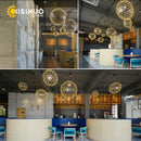 GobekUsa LED Spark Ball Chandelier Fireworks Pendant Light - Modern Luxury Stainless Steel