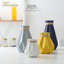 GobekUsa Ceramic Diamond Vase Modern Home Decor Living Room Decoration
