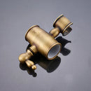 GobekUsa Antique Brass Shower Set with 3-Way Diverter and Handshower