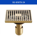 GobekUsa Antique Brass Shower Drain Cover Euro Art Carved Bathroom Strainer