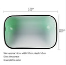 GobekUsa Glass Bankers Lamp Cover | Green/White Cased Replacement Shade L15cm x W9.5cm