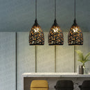 GobekUsa Iron Cage Pendant Light - 12W LED, Modern Design for Living Room, Restaurant, Shop