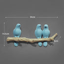 GobekUsa Bird Resin Hanger: Living Room Coat Towel Hat Holder and Kitchen Hook