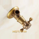 GobekUsa Antique Brass Triangle Valve Water Control Bathroom Tap 1/2*1/2 Angle Valve