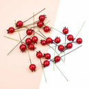 GobekUsa Foam Cherry Artificial Fruits - Set of 10 Pieces for DIY, Decor, and Gifts