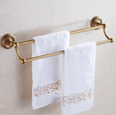 GobekUsa Copper Bathroom Accessories Set: Towel Rack, Bar, Cup Holder, Paper Holder, Cloth Hook