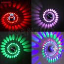GobekUsa Aluminum Spiral LED Wall Lamp for Bedroom and Living Room