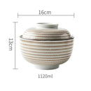 GobekUsa Japanese Style Ceramic Soup Bowl - Eco-Friendly Under Glazed Tureen