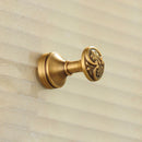 GobekUsa Antique Brass Robe Hook Single Clothes Hanger Towel Bathroom Coat Door Hooks