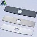 GobekUsa 10" Bathroom Kitchen Sink Faucet Hole Cover Deck Plate Escutcheon Black/Brush Nickel/Chrome