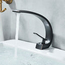 GobekUsa Black Chrome Basin Faucet Single Handle Bathroom Mixer Tap
