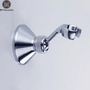 GobekUsa Brass Handheld Shower Holder Bracket, Chrome Finish, Wall Mounted, Adjustable Angle