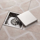 GobekUsa Antique Brass Shower Floor Drain 10cm Square Waste Strainer Cover Grate