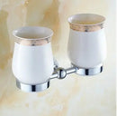 GobekUsa Bathroom Hardware Set: Toilet Paper, Roll Holder, Brush Holder, Coat Hook