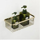 GobekUsa Brushed Gold Bathroom Hardware Set: Towel Rack, Paper Holder, Toilet Brush Holder, Hooks