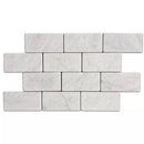Bianco Carrara"C" Marble 6" x 12" Honed Tile