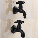 GobekUsa Brass Black Oil Brushed Double Washing Machine Faucet Tap