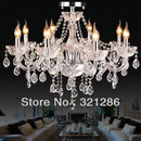 GobekUsa Crystal K9 Chandelier: Modern 8-Arm LED Bedroom & Living Room Lighting
