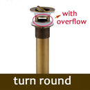 GobekUsa Brass Bathroom Sink Pop Up Drain for Lavatory Basin - HJ-0618F