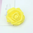 GobekUsa Foam Roses Flower Wall Home Wedding Decoration Bridal Brooch Handmade Artificial Flowers