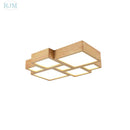 GobekUsa Japanese Solid Wood Ceiling Lamp for Home Living Room Bedroom Study