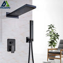 GobekUsa Golden Shower Faucet with Wall Mount for 3-ways Control and Plastic Handshower