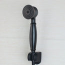 GobekUsa 8" Matte Black Wall Mounted Rainfall Shower Faucet Set with Handheld Shower