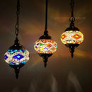 Handmade Turkish Mosaic Glass Pendant Light