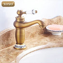 GobekUsa Bathroom Basin Faucet Deck Mounted Hot Cold Mixer 50045GT