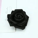 GobekUsa Foam Roses Flower Wall Home Wedding Decoration Bridal Brooch Handmade Artificial Flowers