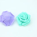 GobekUsa Foam Roses Flower Wall Home Wedding Decoration Bridal Brooch Handmade Artificial Flowers