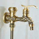GobekUsa Antique Brass Wall Mount Bidet Faucet for Hygienic Bathroom Shower Spray